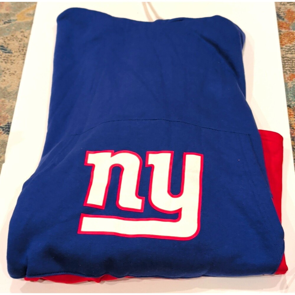 Tony  Gonzalez New York Giants NFL Football Pullover Hoodie Blue/Red XL